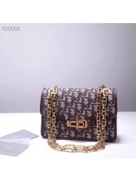 AAA Dior DIORADDICT DIOR OBLIQUE-TAS M5818C brown JH07387Nk89