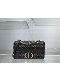 AAA LARGE DIOR CARO BAG Soft Cannage Calfskin M9243U black JH06797Nk89