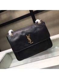 AAAAA Imitation Saint Laurent Niki Large Monogram Shoulder Bag 2829 black JH08047wA64