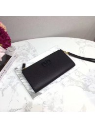 AAAAA VALENTINO Origianl leather 060 Clutch bag black JH09580Jq92