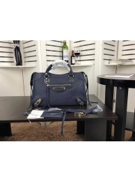 Balenciaga Giant City Gold Studs Handbag B084334 Blue JH09425Aa30