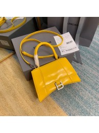 Balenciaga HOURGLASS SMALL TOP HANDLE BAG B108895-1 yellow JH09380fK95