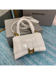 Balenciaga Hourglass XS Top Handle Bag 28331S white JH09369Hx86
