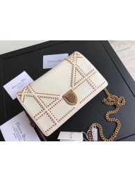 Cheap Dior Diorama Bag Original Sheepskin Leather CD3709 White JH07493PC54