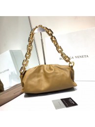 Copy Bottega Veneta Nappa lambskin soft Shoulder Bag 620230 Khaki JH09232Ea94