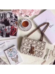 Dior CANNAGE Original sheepskin Leather Shoulder Bag 5818 white JH07619JM27