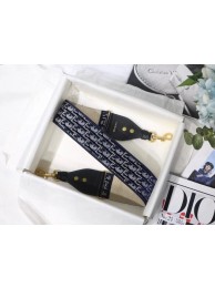 Dior Oblique Embroidered Velvet SHOULDER STRAP S8540CWVF Blue JH06901mD58