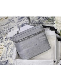 DIOR Oblique Jacquard cosmetic bag S5488 grey JH06869EW49