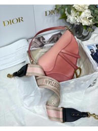 DIOR SADDLE BAG Gradient Calfskin M0446C Pink &Shoulder strap JH06686ta99