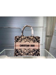 DIOR SMALL DIOR BOOK TOTE Multicolor Tie & Dior Embroidery C1296-2 JH06842ys25