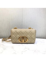 Dior SMALL DIOR CARO BAG Soft Cannage Calfskin M9241 Beige JH06811fH28