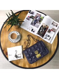 DIORADDICT FLAP BAG IN BLUE CANNAGE LAMBSKIN M5818 JH07565Sx31