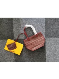 Goyard Calfskin Leather Mini Tote Bag 6782 Wine JH06659IZ26
