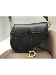 High Quality Dior MINI SADDLE BAG IN BLACK CALFSKIN M0447 black JH07100WY31