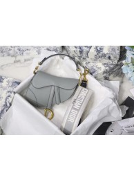 Imitation DIOR GRAY STONE SADDLE GRAIN CALFSKIN BAG M0446C JH06980PU57