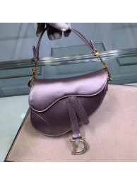 Imitation Dior SADDLE SATIN MINI BAG M447S Lilac JH07107Ru69