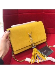 Imitation Luxury Yves Saint Laurent Small Monogramme Cross-body Shoulder Bag Y042 yellow JH08019VD53