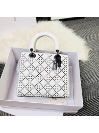 Luxury MINI LADY DIOR BAG CALFSKIN M0579S white JH07509Zu29
