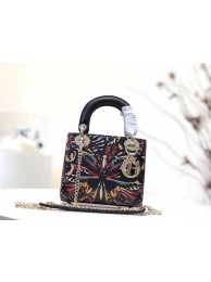 MINI LADY DIOR-TAS VAN GEBORDUURD KALFSLEER M0505 JH07438Za30