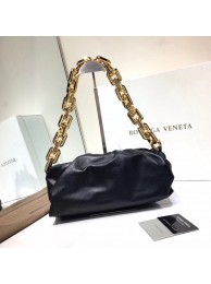 Replica Bottega Veneta Nappa lambskin soft Shoulder Bag 620230 black JH09235jT29