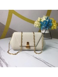 Replica Bottega Veneta Original Leather Mini Chain Bag BV6700 white JH09239EX20