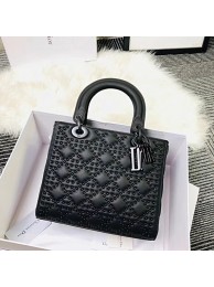Replica Fashion MINI LADY DIOR BAG CALFSKIN M0579S black JH07510Wi77