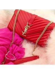 Replica Yves Saint Laurent Classic Flap Bag Nappa Leather 33210 Red JH08360rH96
