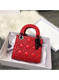 Top MINI LADY DIOR BAG CALFSKIN M0598S red JH07511GK50