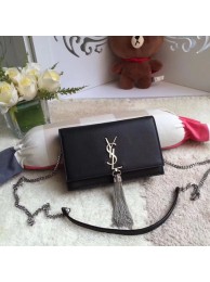 Yves Saint Laurent Monogramme Cross-body Shoulder Bag 8011 black JH08288uK17