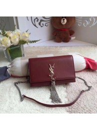 Yves Saint Laurent Monogramme Cross-body Shoulder Bag 8011 red JH08286UI88