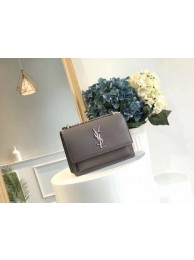Yves Saint Laurent Original Leatehr mini Shoulder Bag 8004 Grey JH08272pi25